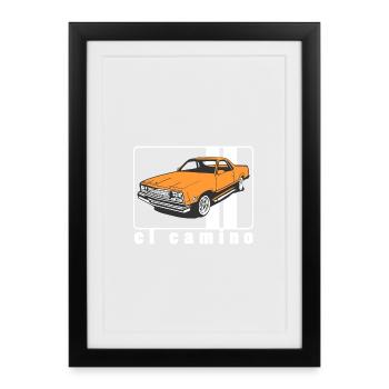 el camino - Framed poster (27 × 37 cm) - black - Front
