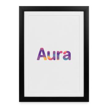 Aura - Framed poster (27 × 37 cm) - black - Front