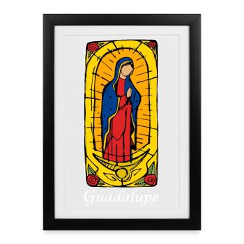 Guadeloupe (dark) - Framed poster (27 × 37 cm) - black - Front