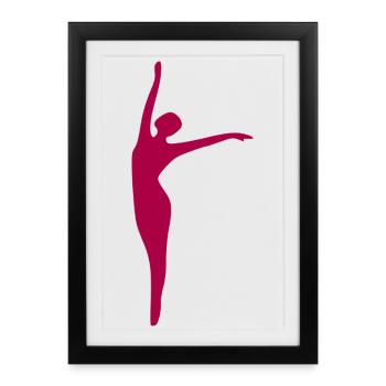 Danse - Affiche encadrée (27 × 37 cm) - noir - Devant