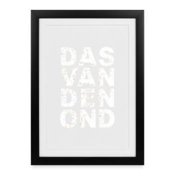 Das van den ond. Chemises en dialecte anversois - Affiche encadrée (27 × 37 cm) - noir - Devant