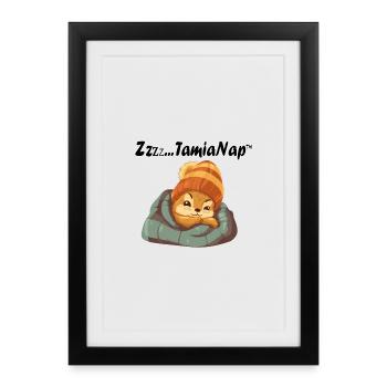 tamia nap - Affiche encadrée (27 × 37 cm) - noir - Devant