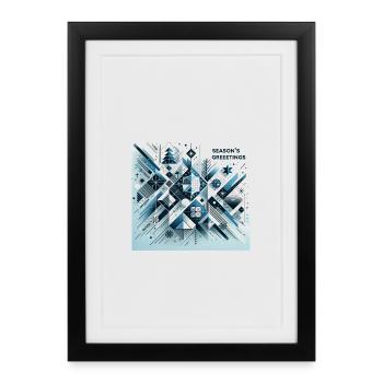 Joyeuses Fêtes de fin d’année - Affiche encadrée (27 × 37 cm) - noir - Devant