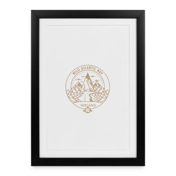 wild atlantic ireland - Framed poster (27 × 37 cm) - black - Front