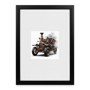 Steamcar - Framed poster (27 × 37 cm) - black - Front