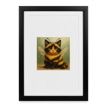 Humatze - Affiche encadrée (27 × 37 cm) - noir - Devant