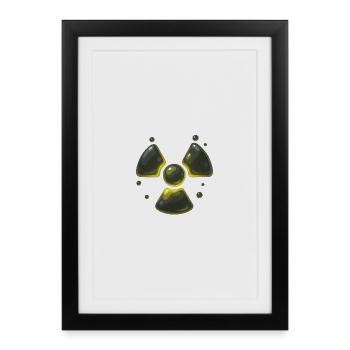 Radioactif - Affiche encadrée (27 × 37 cm) - noir - Devant
