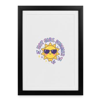 Hot Girl Summer - Framed poster (27 × 37 cm) - black - Front