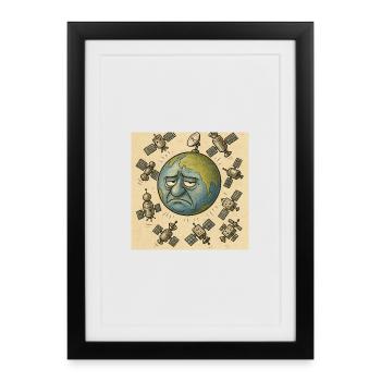 Sad land - Framed poster (27 × 37 cm) - black - Front