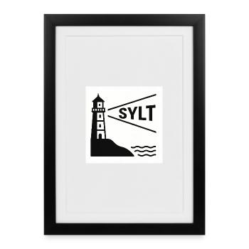 Sylt - Affiche encadrée (27 × 37 cm) - noir - Devant