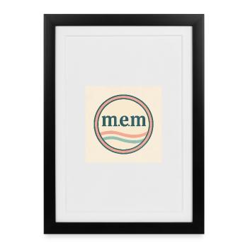 Mémoires dans la conception de l’eau - Affiche encadrée (27 × 37 cm) - noir - Devant