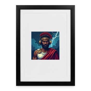 Élève-toi au-dessus du chaos - Affiche encadrée (27 × 37 cm) - noir - Devant