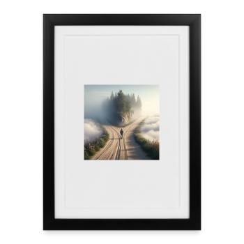 Explores - Framed poster (27 × 37 cm) - black - Front
