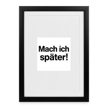 Je ferai une déclaration plus tard - Affiche encadrée (27 × 37 cm) - noir - Devant
