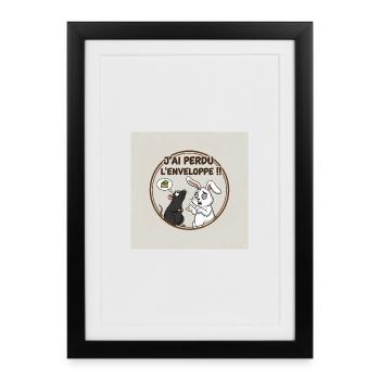 I lost the envelope - Framed poster (27 × 37 cm) - black - Front