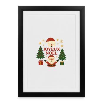 Christmas - Framed poster (27 × 37 cm) - black - Front