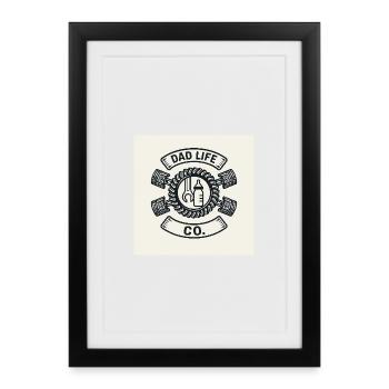 Dad Life DIY Gear - Framed poster (27 × 37 cm) - black - Front