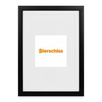 Chemise Beer Mallorca - Affiche encadrée (27 × 37 cm) - noir - Devant