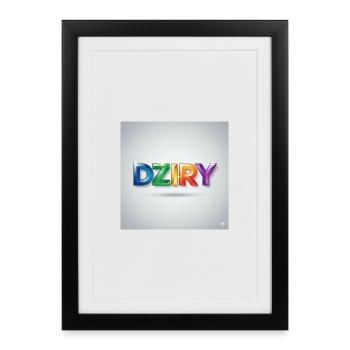 DZIRY Rainbow Gradient - Framed poster (27 × 37 cm) - black - Front