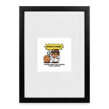 Gourmet Culinary Research - Framed poster (27 × 37 cm) - black - Front