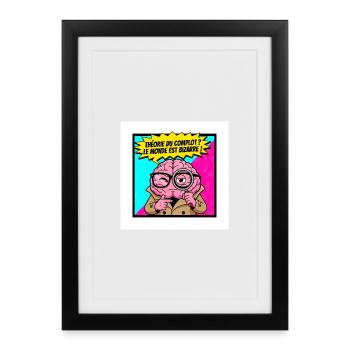 Theorie du complot monde bizarre - Affiche encadrée (27 × 37 cm) - noir - Devant