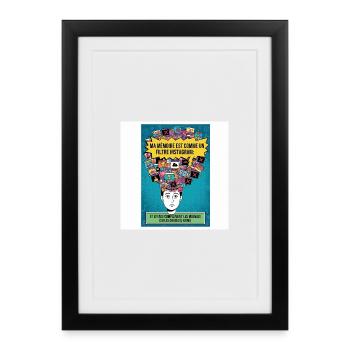 Memory Instagram Filter Humor - Framed poster (27 × 37 cm) - black - Front