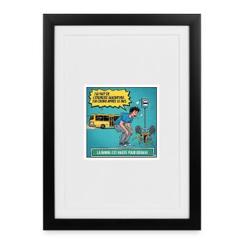High bar for tomorrow - Framed poster (27 × 37 cm) - black - Front