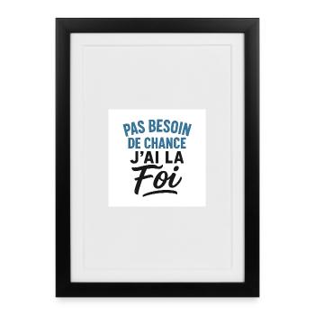 Chretiens - Affiche encadrée (27 × 37 cm) - noir - Devant
