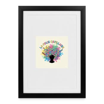 The Colorful Hair Madness - Framed poster (27 × 37 cm) - black - Front