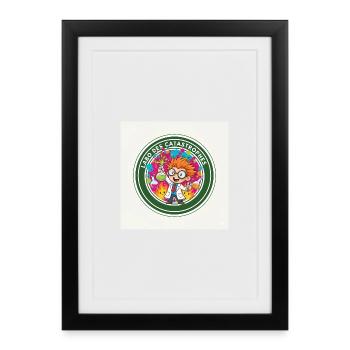 Colorful Disaster Lab Scientific - Framed poster (27 × 37 cm) - black - Front