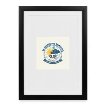 The Bureau of Storms - Sun and Rain - Framed poster (27 × 37 cm) - black - Front