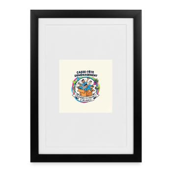 Moving Puzzle - Framed poster (27 × 37 cm) - black - Front