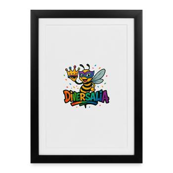 diversalia2026-2 - Affiche encadrée (27 × 37 cm) - noir - Devant