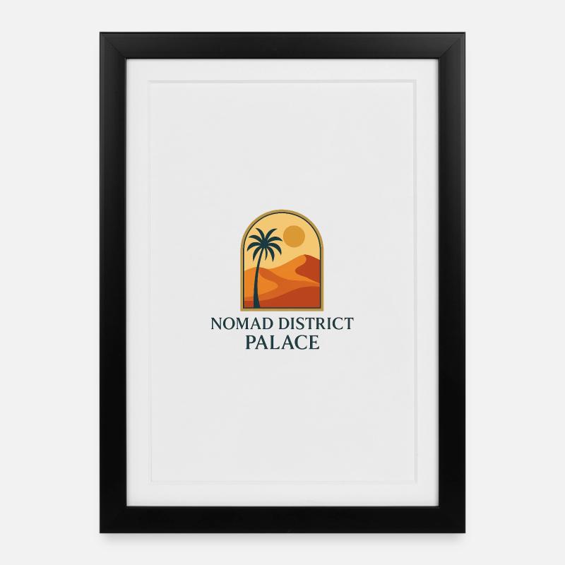 PRN 001 - Gerahmtes Poster (27 × 37 cm) - Schwarz