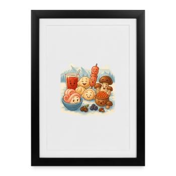 Extrême Nord - Affiche encadrée (27 × 37 cm) - noir - Devant