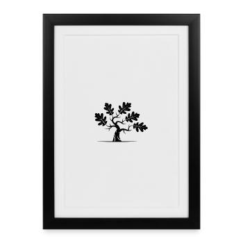 Oak Bonsai Tree - Framed poster (27 × 37 cm) - black - Front