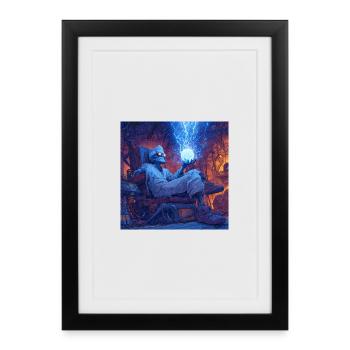 Mad Scientist - Framed poster (27 × 37 cm) - black - Front