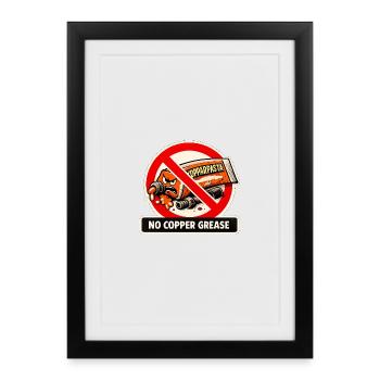 No copper paste - Framed poster (27 × 37 cm) - black - Front