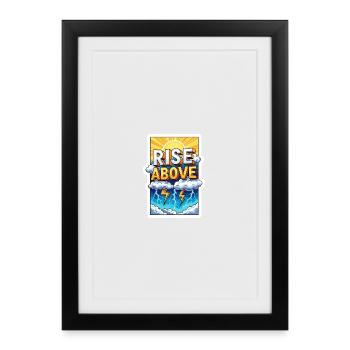 Rise Above Storms - Framed poster (27 × 37 cm) - black - Front