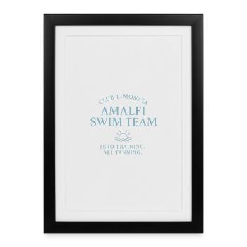Club Limonata - Équipe de natation d’Amalfi - Affiche encadrée (27 × 37 cm) - noir - Devant