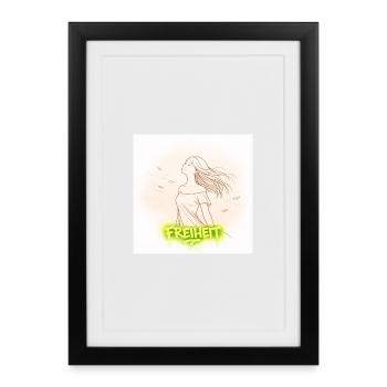 La liberté dans le vent - Affiche encadrée (27 × 37 cm) - noir - Devant