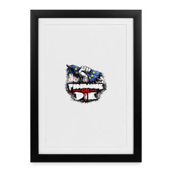 Federalize or Die – Rise of Europe - Framed poster (27 × 37 cm) - black - Front