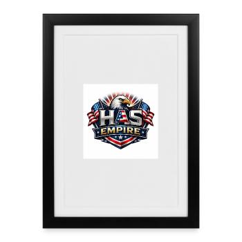 HAS Empire  - Affiche encadrée (27 × 37 cm) - noir - Devant