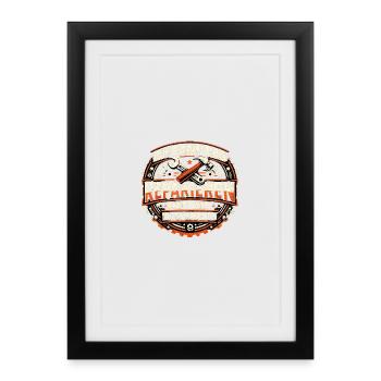Ich kann das Reparieren, dann ist es kaputt - Gerahmtes Poster (27 × 37 cm) - Schwarz - Vorne