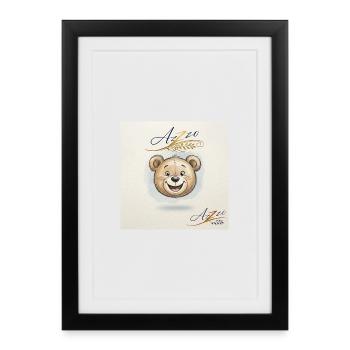 Bear Smile - Framed poster (27 × 37 cm) - black - Front