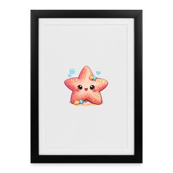 Starfish - Framed poster (27 × 37 cm) - black - Front