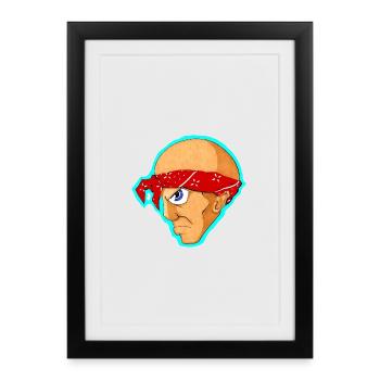 "Loco" - Affiche encadrée (27 × 37 cm) - noir - Devant