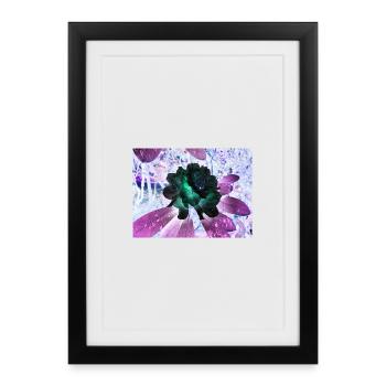 Neonblumen Hyperflora Arrangement - Framed poster (27 × 37 cm) - black - Front