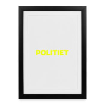 police - Affiche encadrée (27 × 37 cm) - noir - Devant