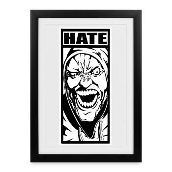 Hate - Framed poster (27 × 37 cm) - black - Front